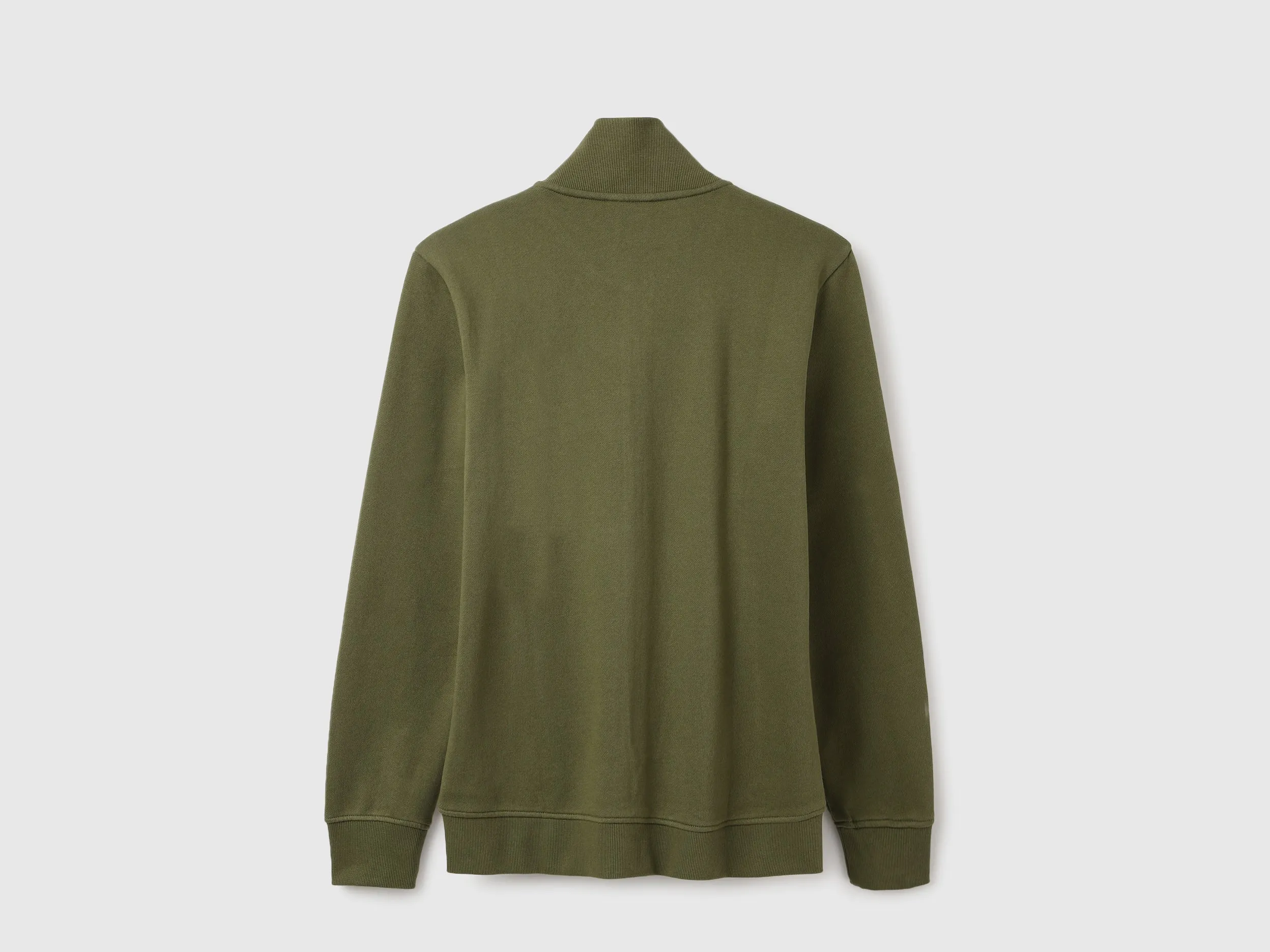 Slim Fit High Neck Solid Sweatshirts