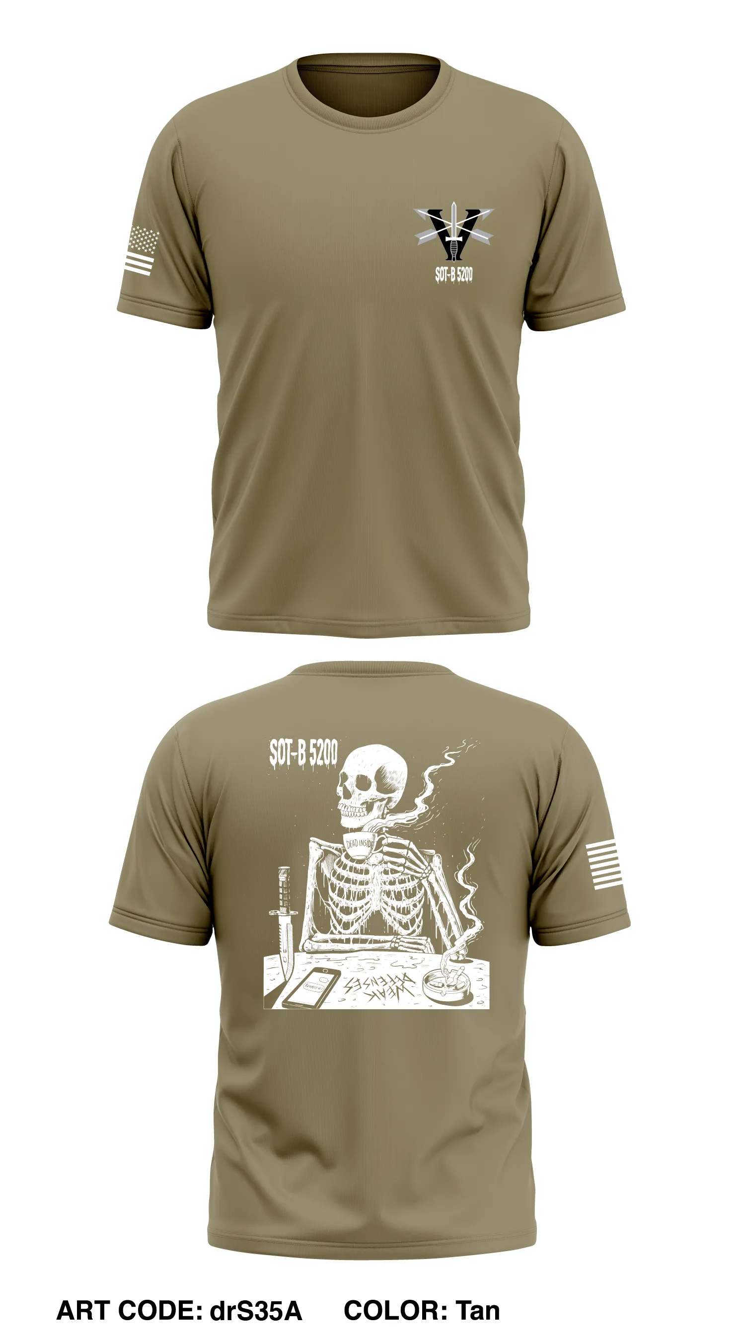 SOT-B 5200 Store 1 Core Men's SS Performance Tee - drS35A
