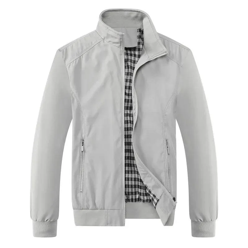 Spring Autumn Casual Solid Fashion Slim Bomber Jacket Men Overcoat New Arrival Baseball Jackets Men's Jacket M-6XL