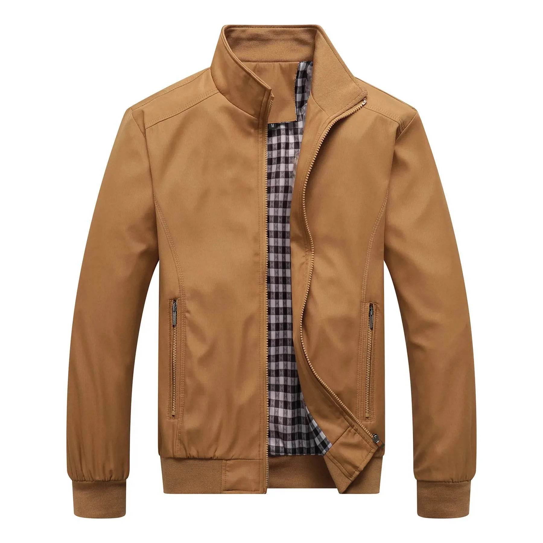 Spring Autumn Casual Solid Fashion Slim Bomber Jacket Men Overcoat New Arrival Baseball Jackets Men's Jacket M-6XL
