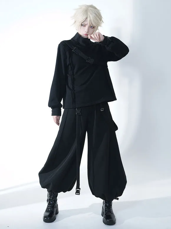 Steampunk Ouji Lolita Coats Black Polyester Top Top Fall Lolita Outwears