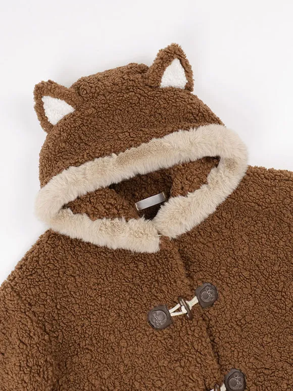 Sweet Lolita Coats Coffee Brown Coat Overcoat Polyester Winter Lolita Outwears