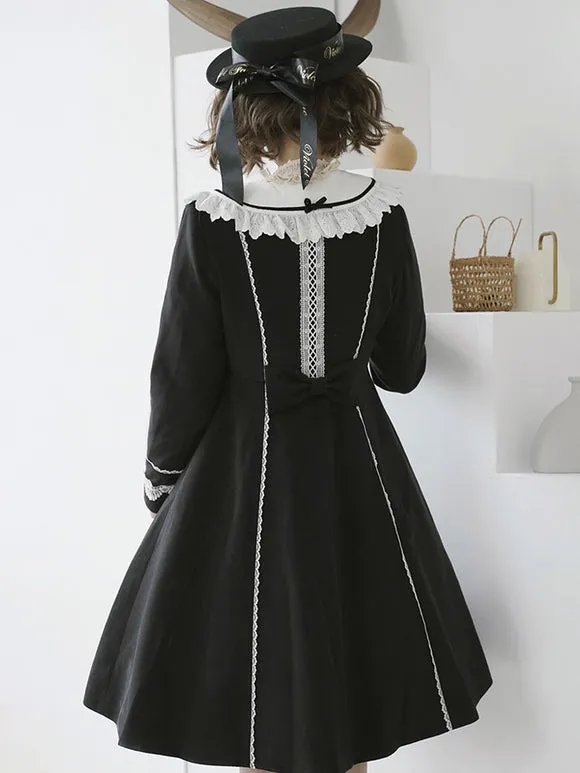 Sweet Lolita Coats Teal Coat Ruffles Bows Overcoat Polyester Fall Lolita Outwears