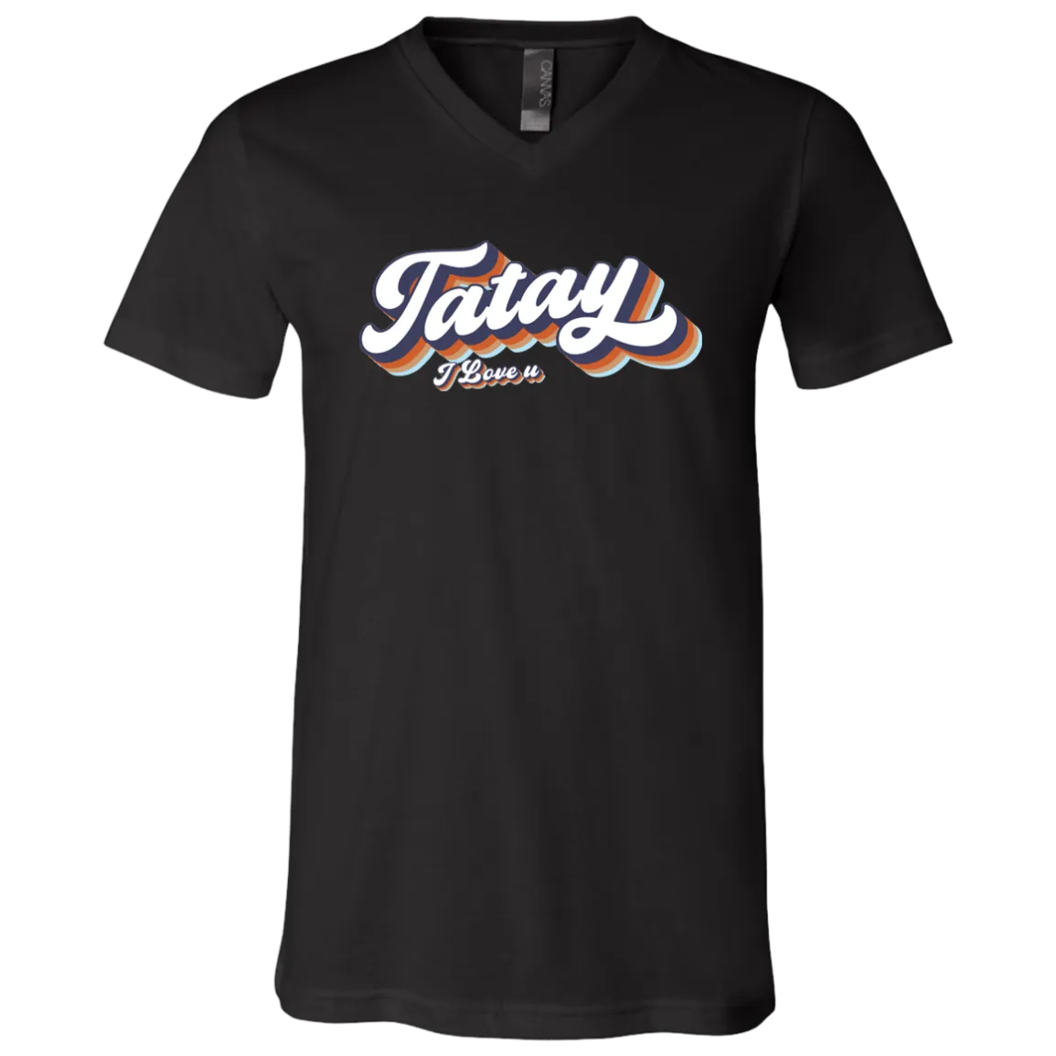 Tatay I Love U Unisex Jersey V-Neck T-Shirt