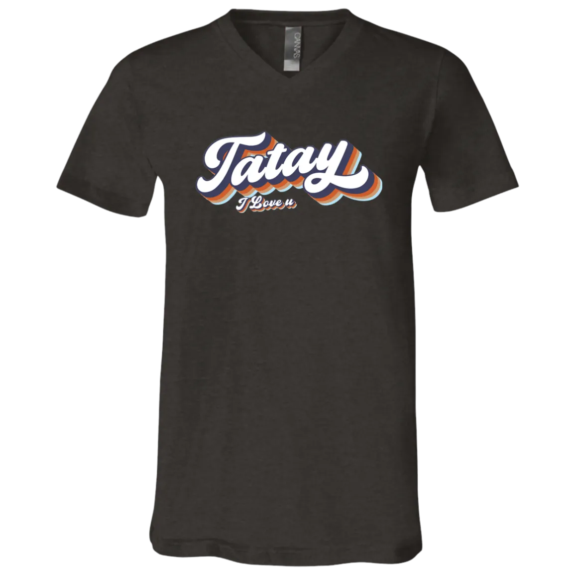 Tatay I Love U Unisex Jersey V-Neck T-Shirt