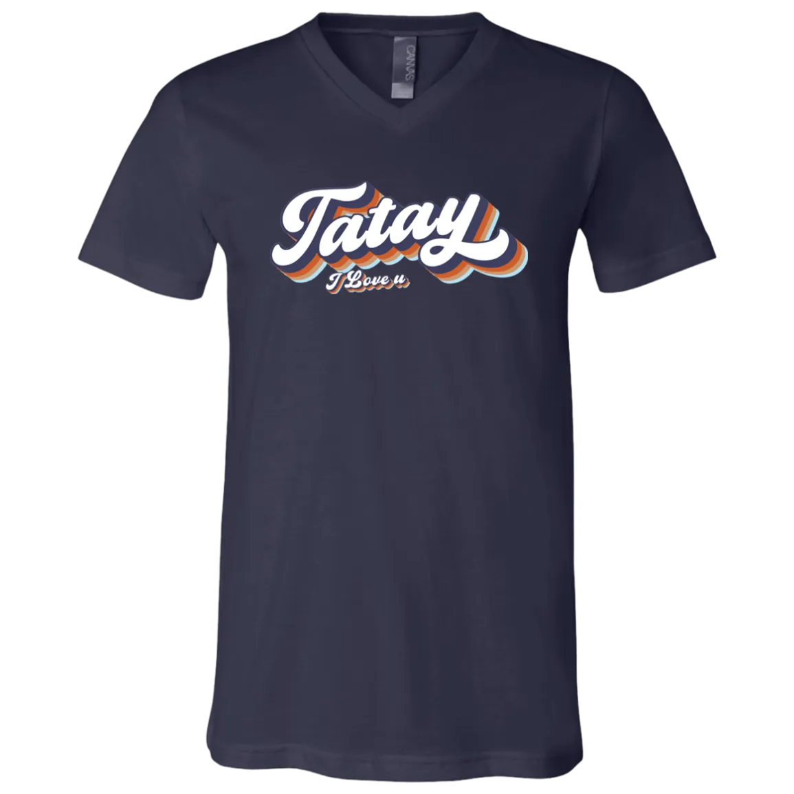 Tatay I Love U Unisex Jersey V-Neck T-Shirt