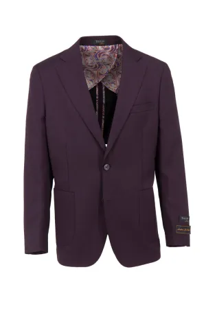 Tiglio Luxe Plum Dolcetto/THP Modern Fit half lined, Pure Wool Jacket TL5591