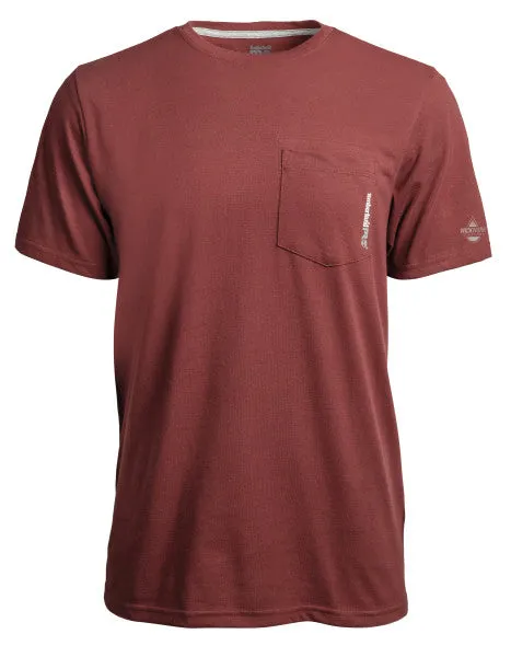 Timberland Pro Men's Base Plate Short Sleeve T-Shirt - Maroon - TB0A1HNS644