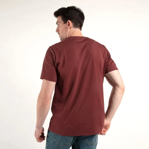 Timberland Pro Men's Base Plate Short Sleeve T-Shirt - Maroon - TB0A1HNS644