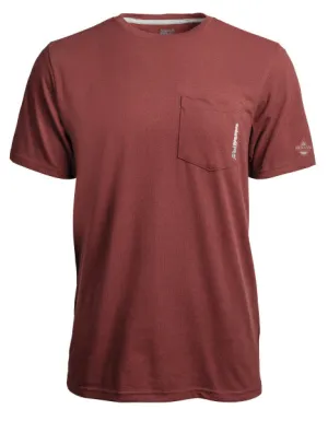 Timberland Pro Men's Base Plate Short Sleeve T-Shirt - Maroon - TB0A1HNS644