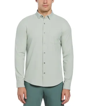 Untucked Total Stretch Slim Fit Solid Shirt - Gray