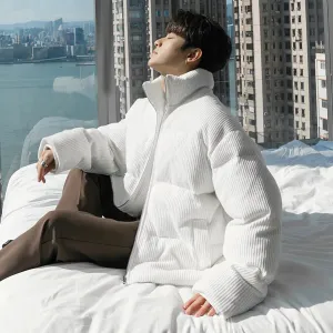 Vintage Zipped Padded Cotton Jacket