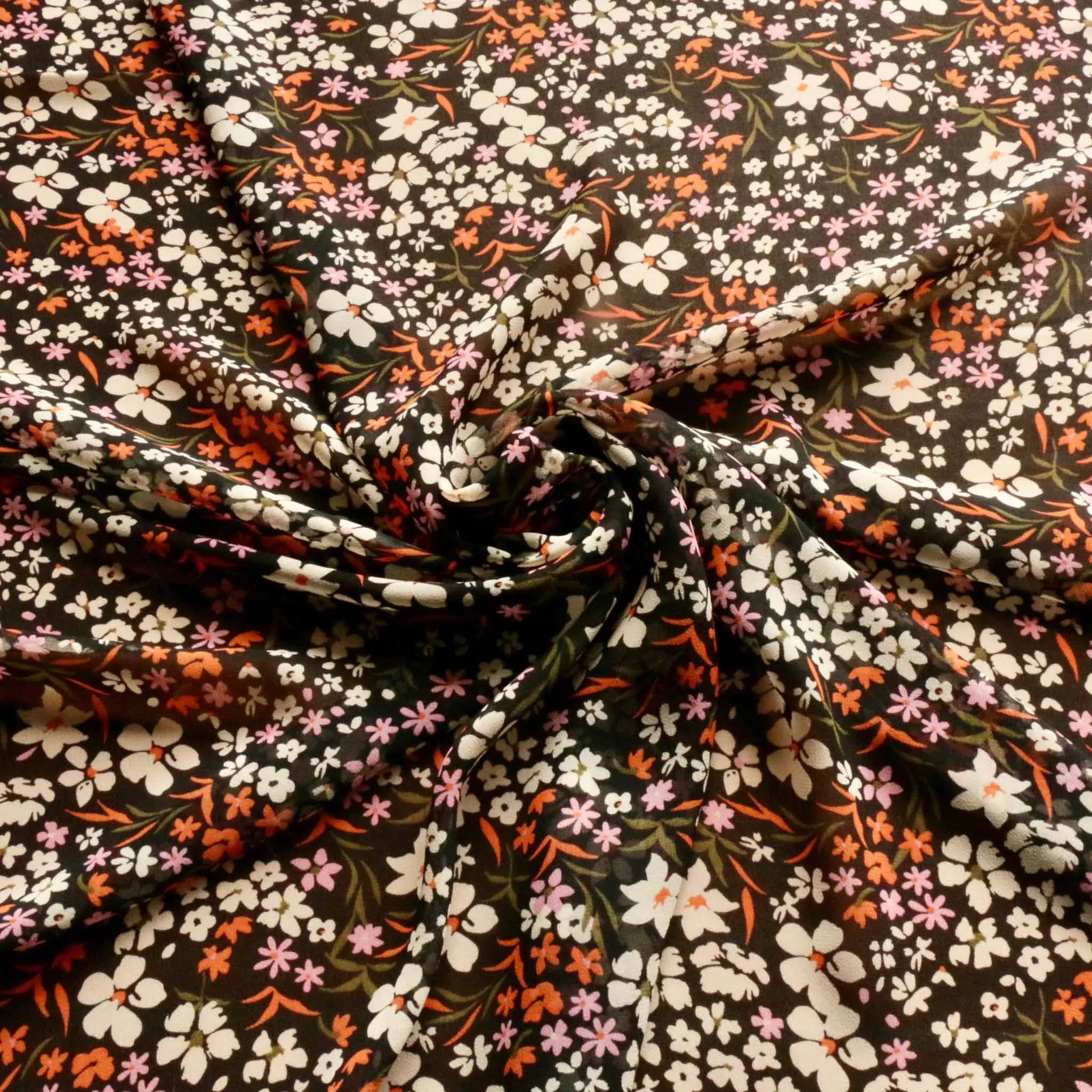 Viscose Chiffon Fabric - Black