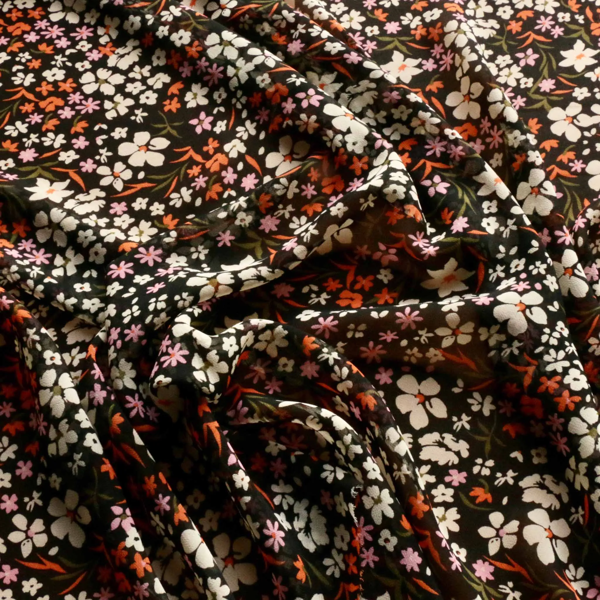 Viscose Chiffon Fabric - Black