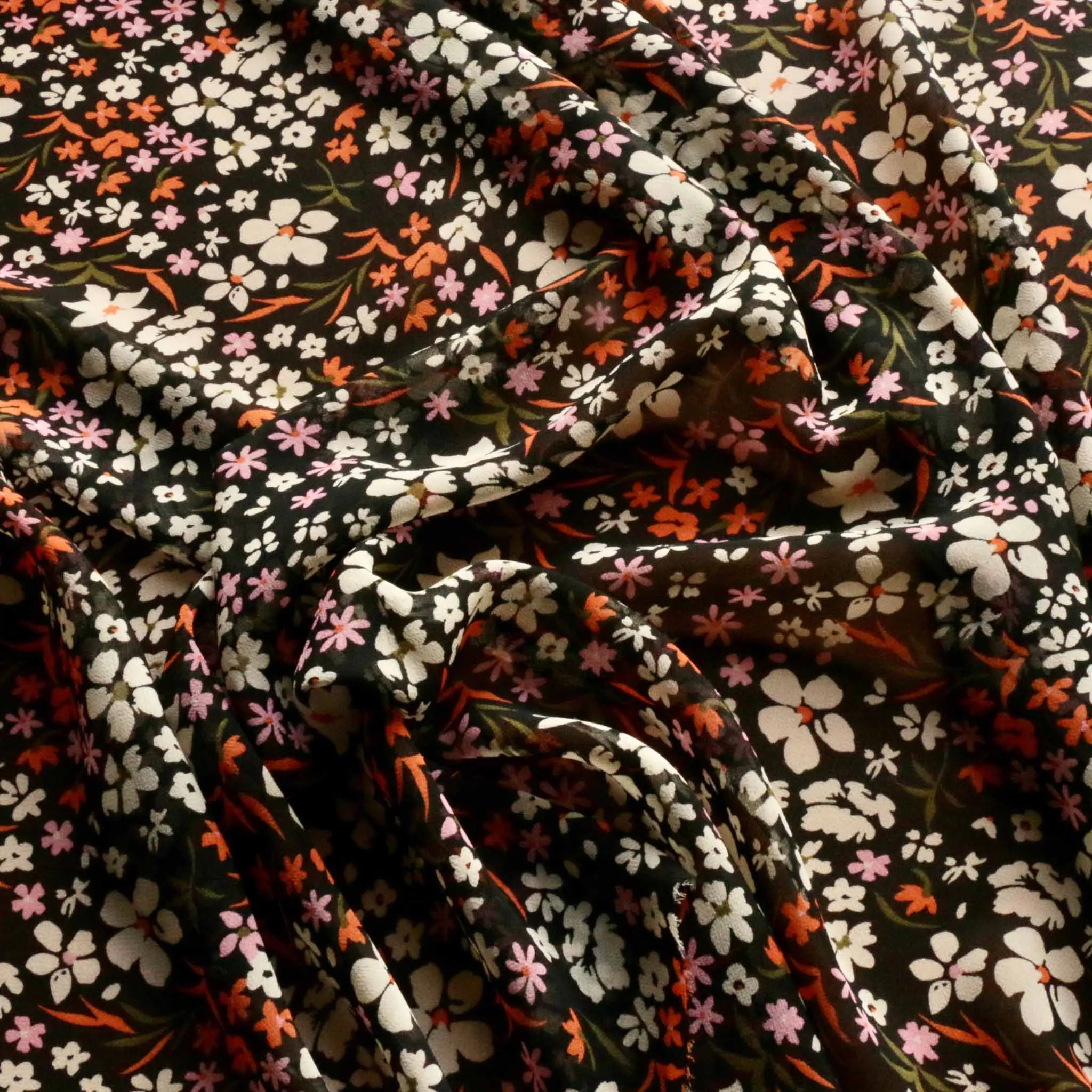 Viscose Chiffon Fabric - Black