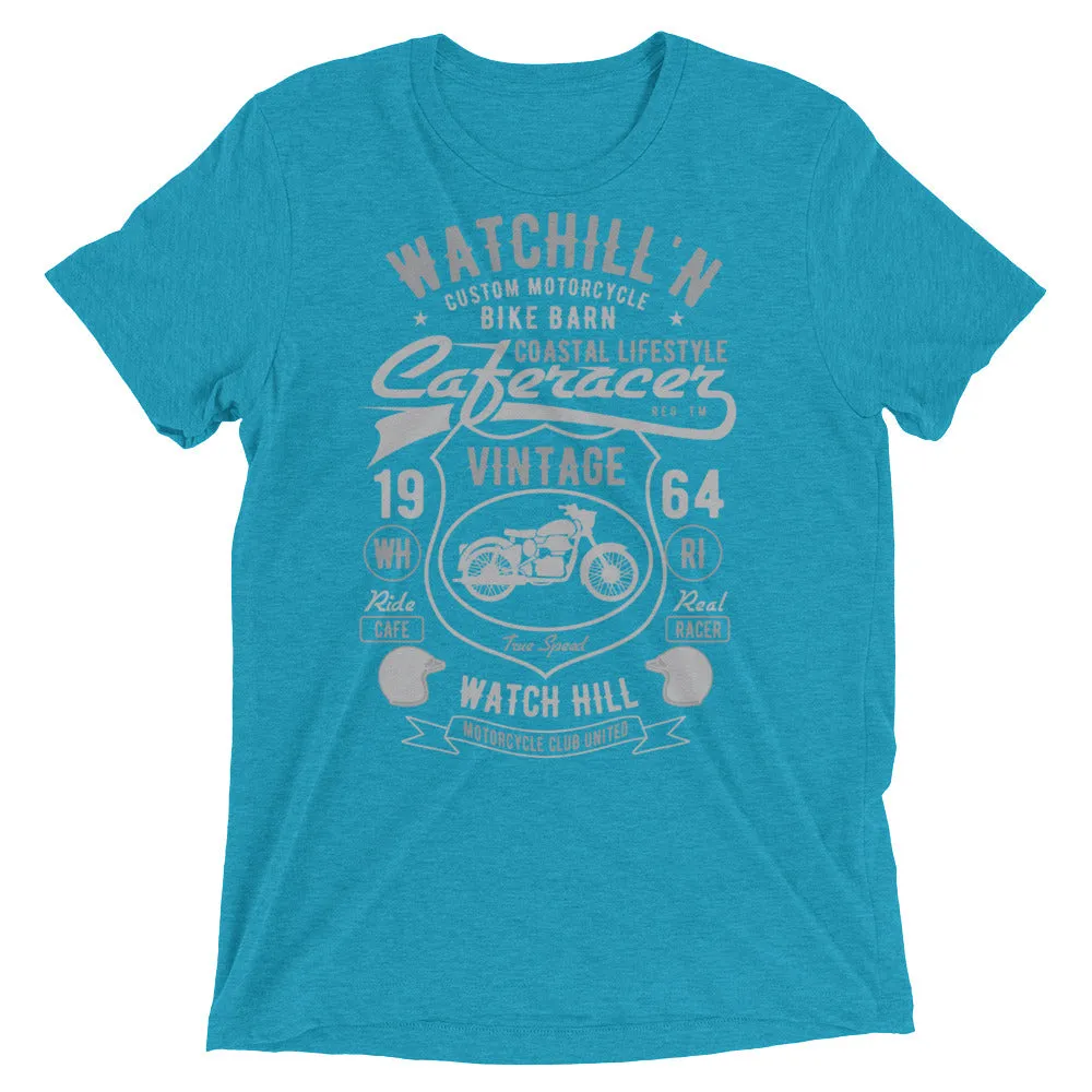 Watchill’n ‘Bike Barn’ Unisex Short sleeve t-shirt (Dk Grey/Grey)