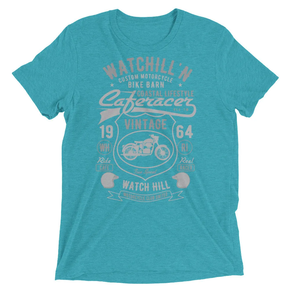 Watchill’n ‘Bike Barn’ Unisex Short sleeve t-shirt (Dk Grey/Grey)