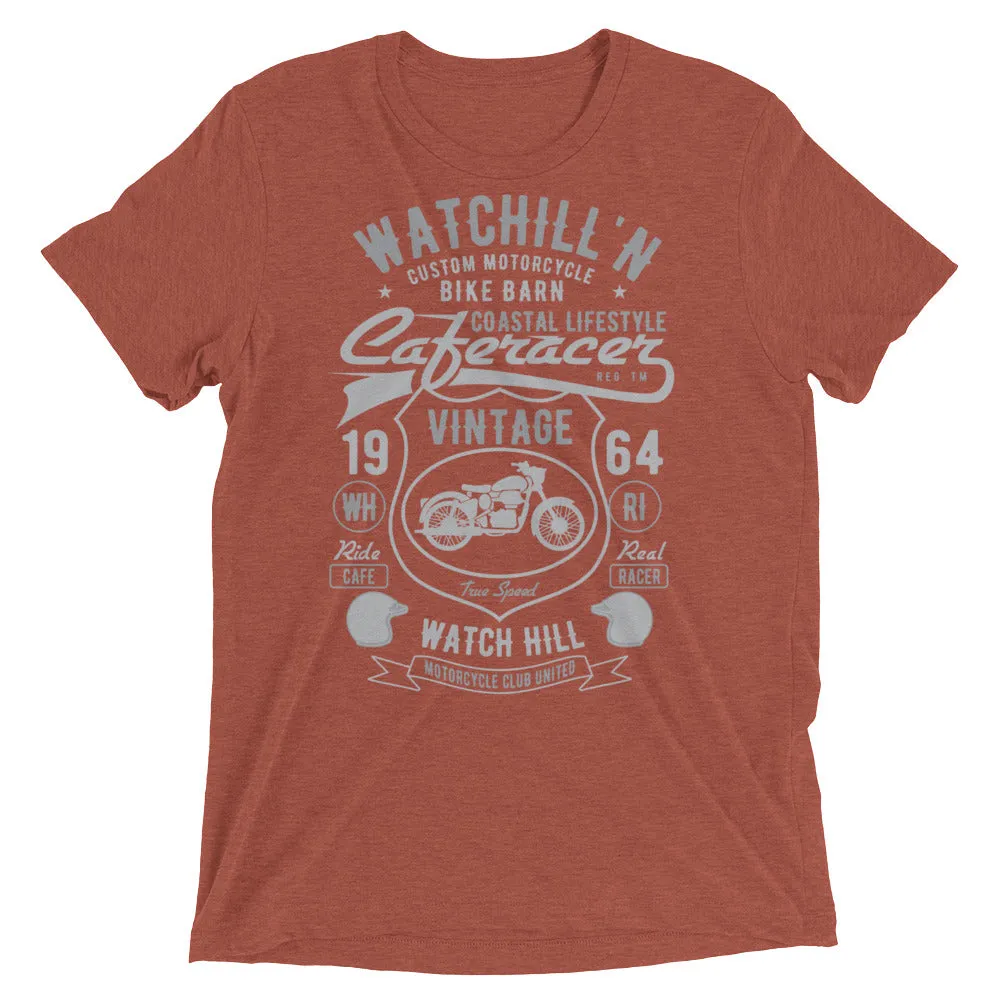 Watchill’n ‘Bike Barn’ Unisex Short sleeve t-shirt (Dk Grey/Grey)