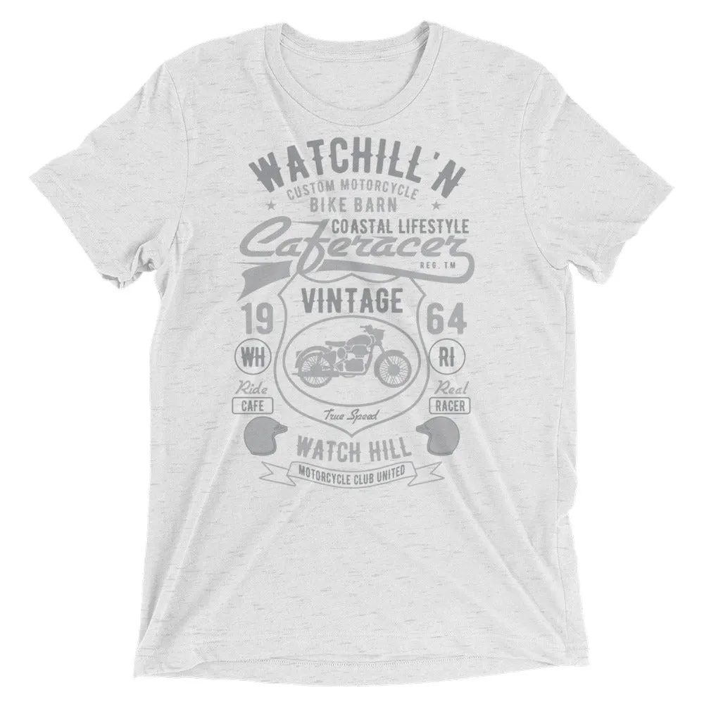 Watchill’n ‘Bike Barn’ Unisex Short sleeve t-shirt (Dk Grey/Grey)