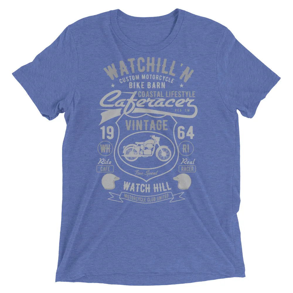 Watchill’n ‘Bike Barn’ Unisex Short sleeve t-shirt (Dk Grey/Grey)