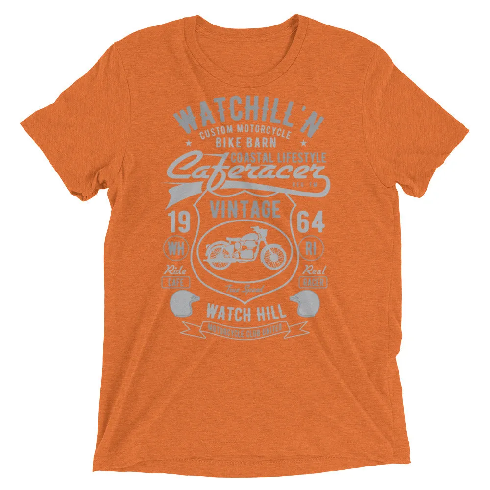 Watchill’n ‘Bike Barn’ Unisex Short sleeve t-shirt (Dk Grey/Grey)