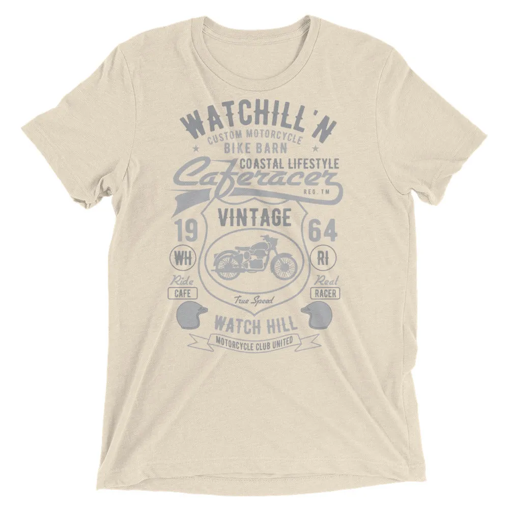 Watchill’n ‘Bike Barn’ Unisex Short sleeve t-shirt (Dk Grey/Grey)