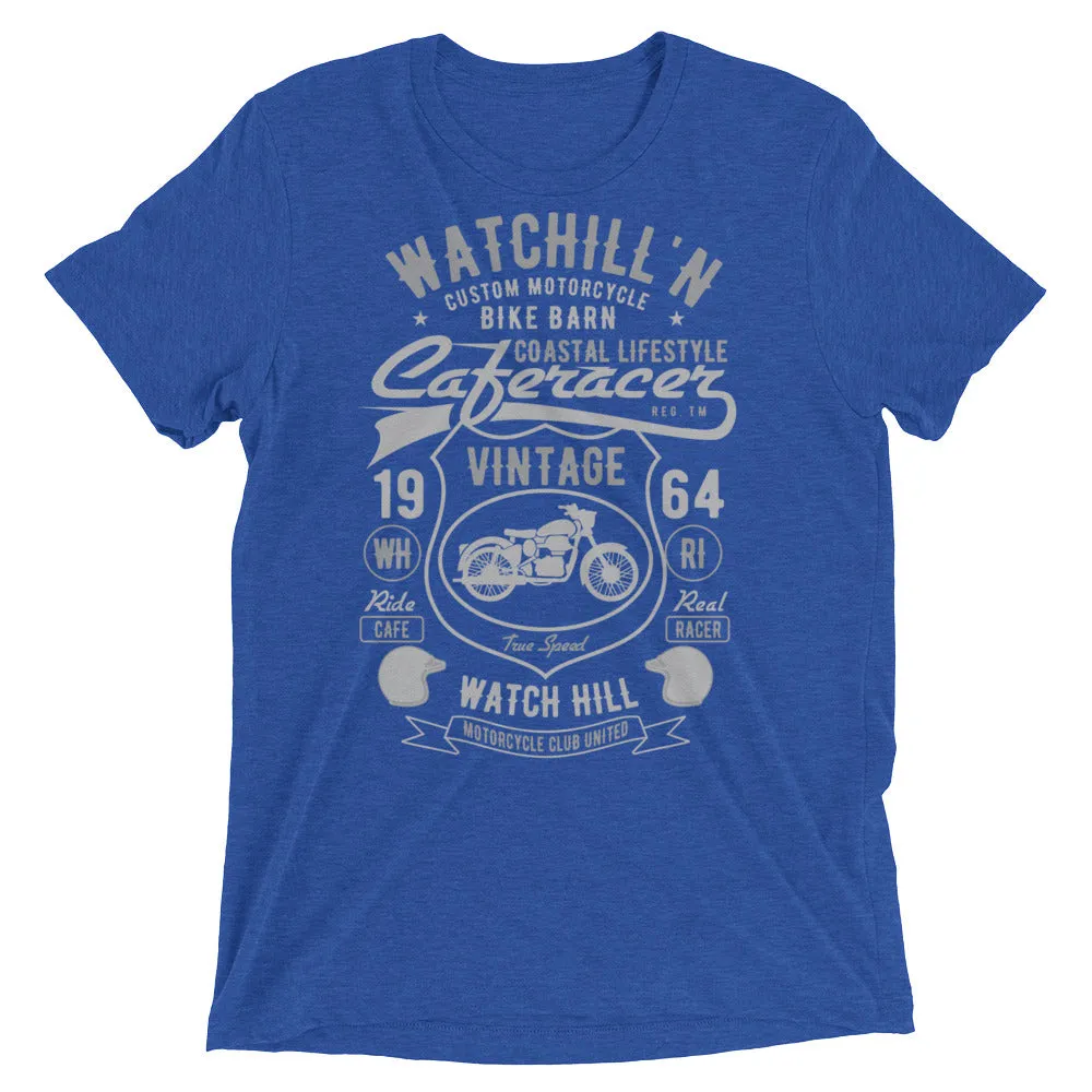 Watchill’n ‘Bike Barn’ Unisex Short sleeve t-shirt (Dk Grey/Grey)