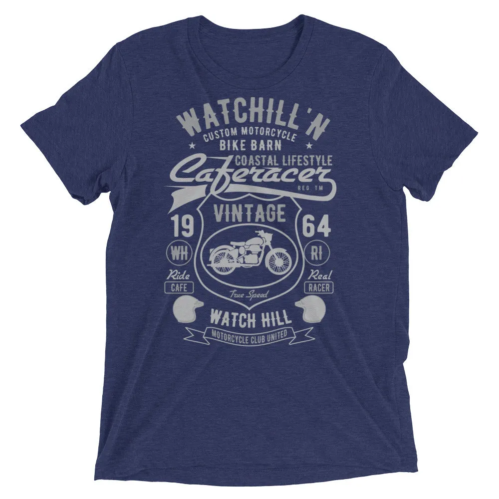 Watchill’n ‘Bike Barn’ Unisex Short sleeve t-shirt (Dk Grey/Grey)