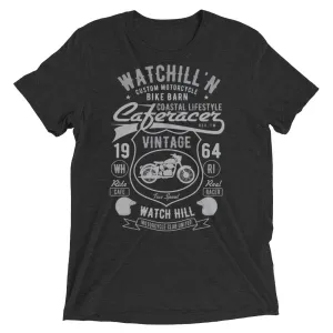 Watchill’n ‘Bike Barn’ Unisex Short sleeve t-shirt (Dk Grey/Grey)