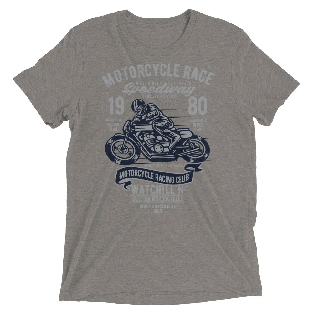 Watchill’n ‘Speedway’ Unisex Short sleeve t-shirt (Grey)