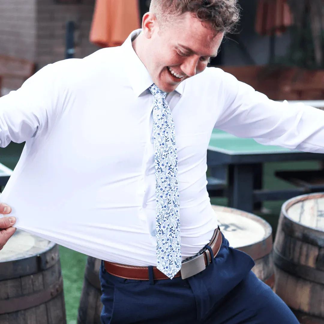 White Hustle Slim Fit Shirt