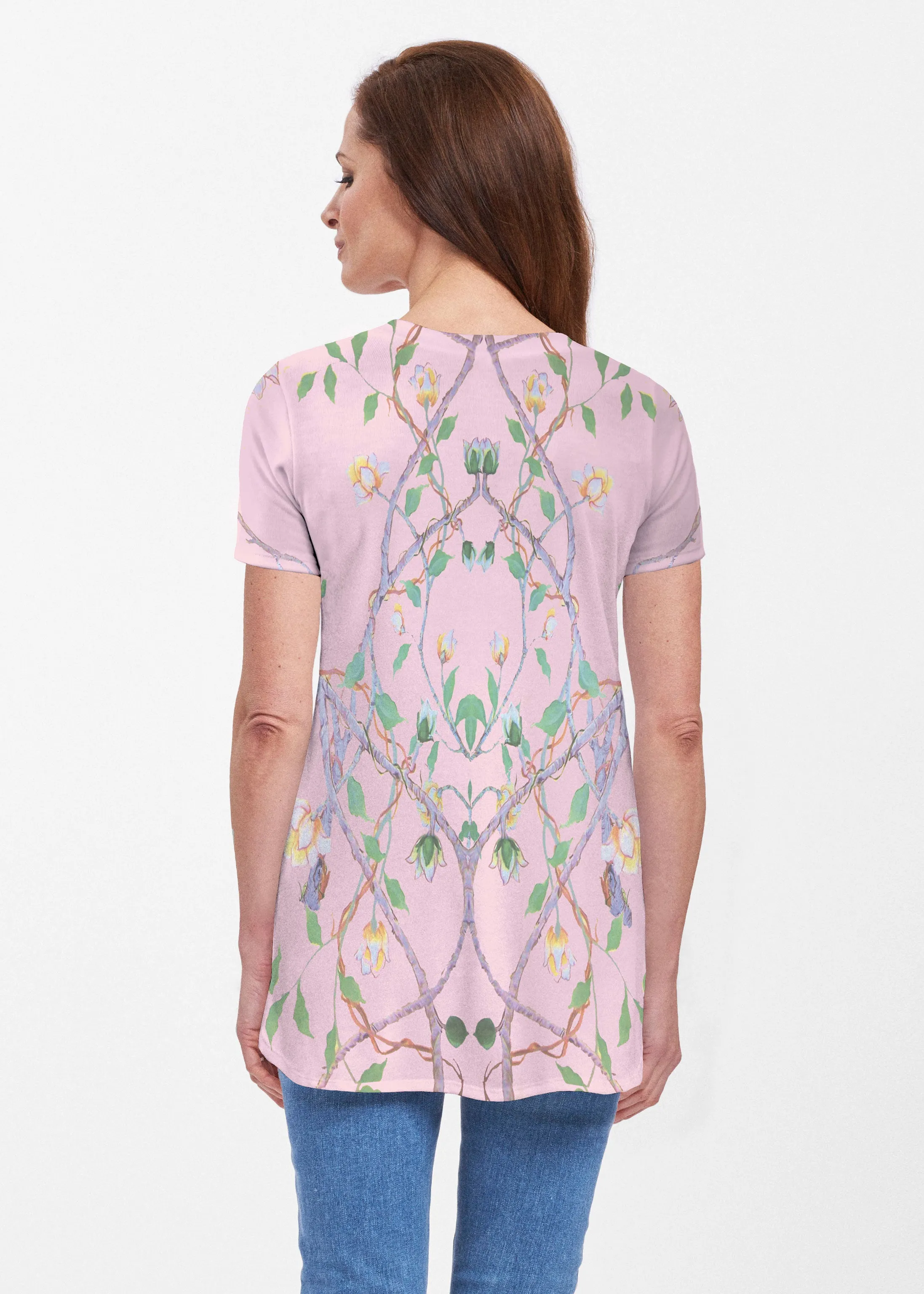 Wildwood Pink (19121) ~ Butterknit Short Sleeve Tunic