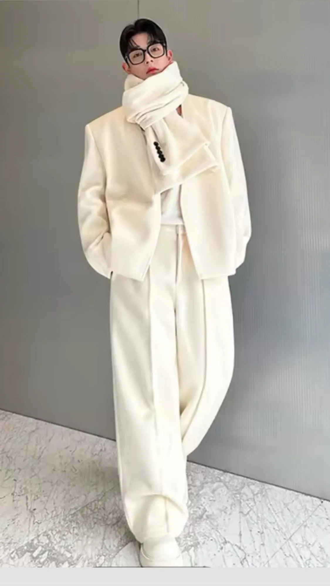 Winter Wonderland Three Piece Wool Tuxedo Suit { Exclusive Drop}