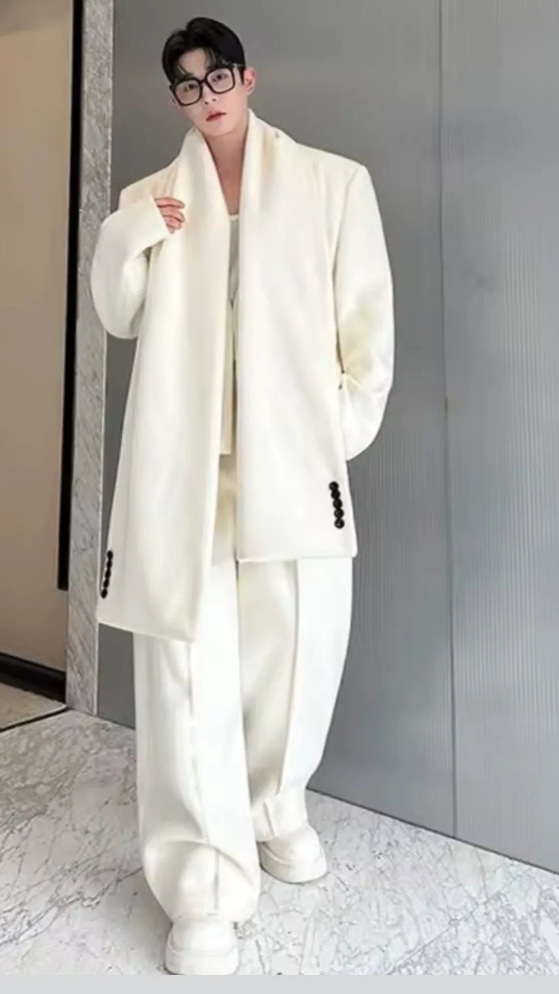 Winter Wonderland Three Piece Wool Tuxedo Suit { Exclusive Drop}