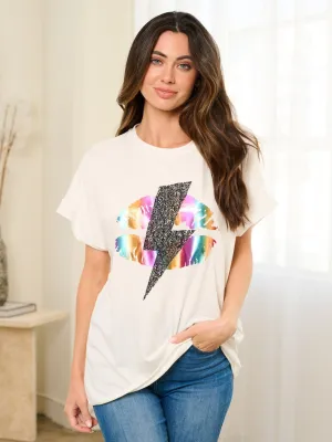WOMEN'S SHORT SLEEVE GRAPHIC TOP