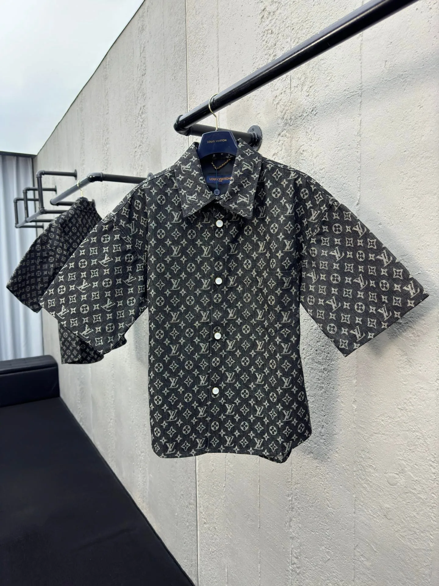Wool splicing nylon jacket shorts