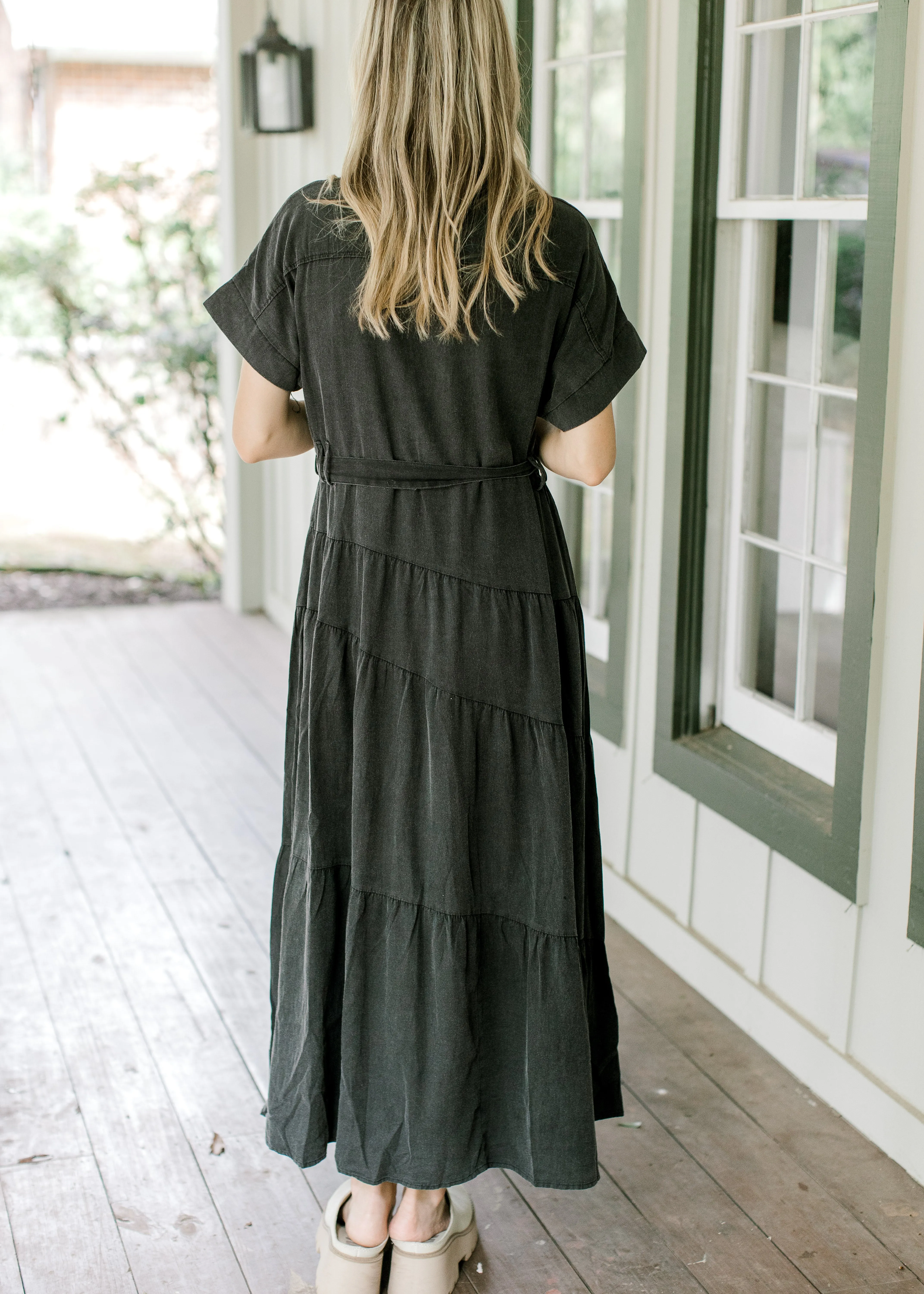 XZ Black Denim Maxi Dress