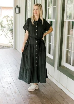 XZ Black Denim Maxi Dress