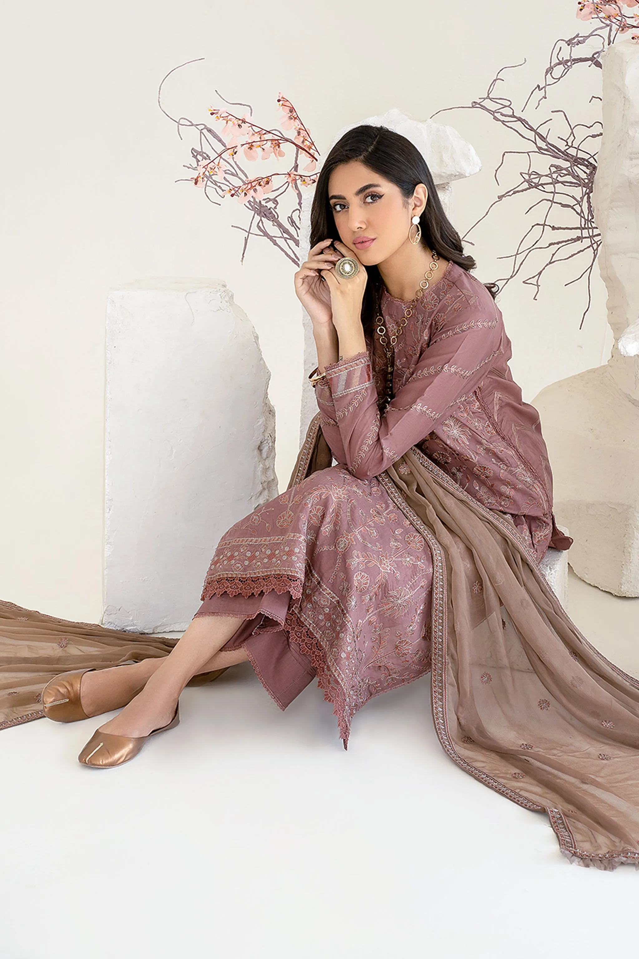 ZEL 09 Tea Pink| Zarif Unstitched Lawn | Eid Ul Adha Collection23