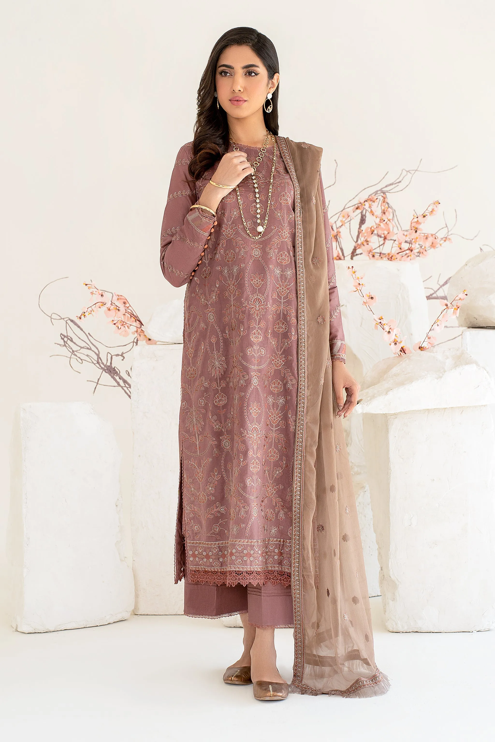ZEL 09 Tea Pink| Zarif Unstitched Lawn | Eid Ul Adha Collection23