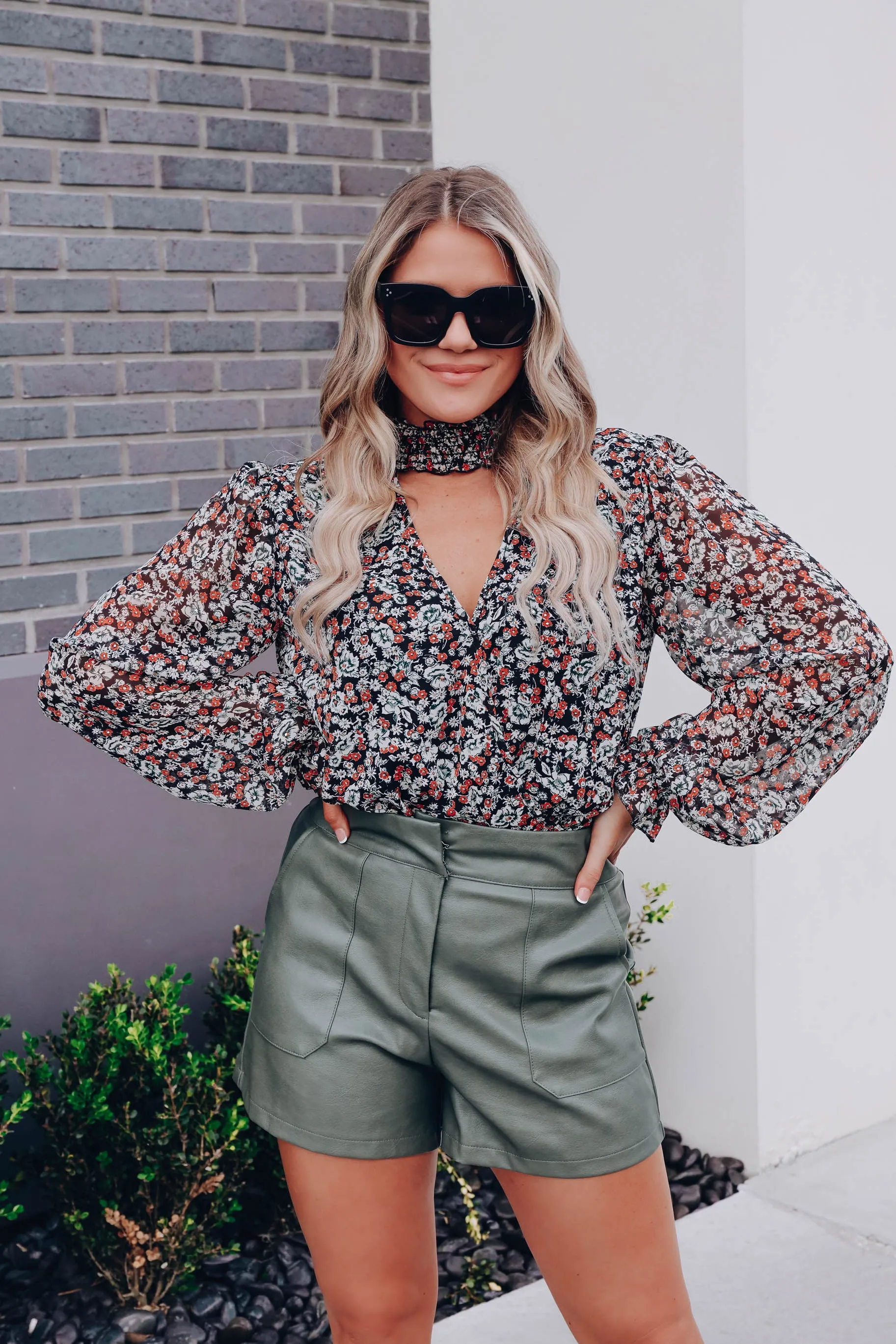 Zinnia Chiffon Bodysuit - Multi