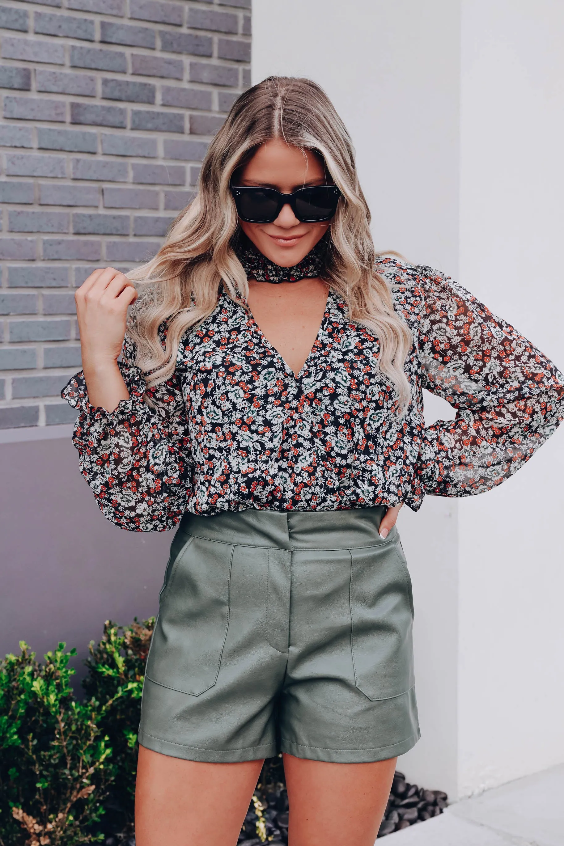 Zinnia Chiffon Bodysuit - Multi