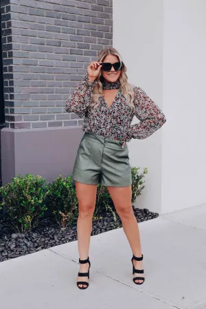Zinnia Chiffon Bodysuit - Multi