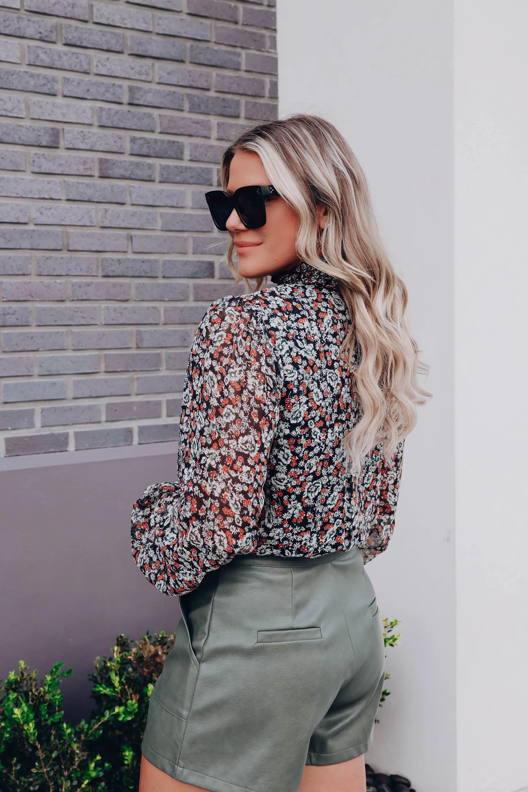 Zinnia Chiffon Bodysuit - Multi