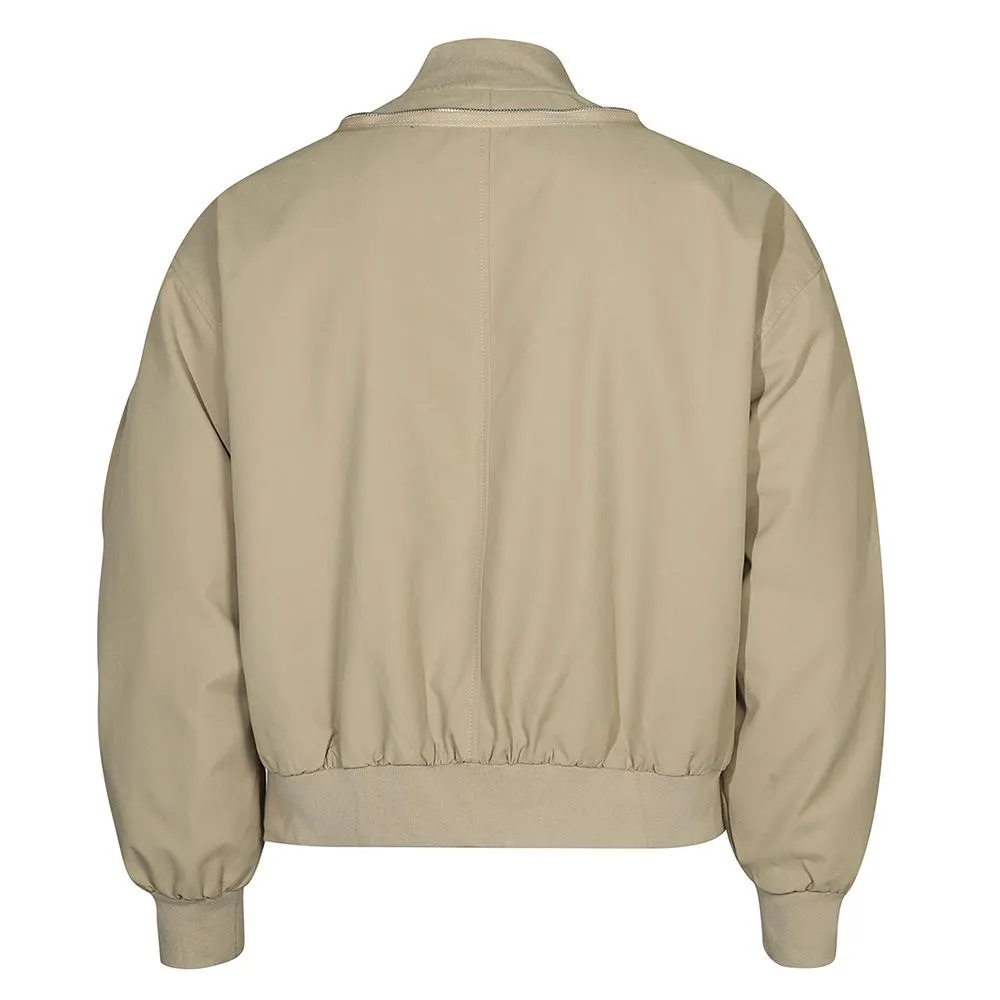 Zipper Design Bomber Jacket European And American High Street Autumn And Winter Jacket Men's Loose Casual Trendy Brand Baseball Suit