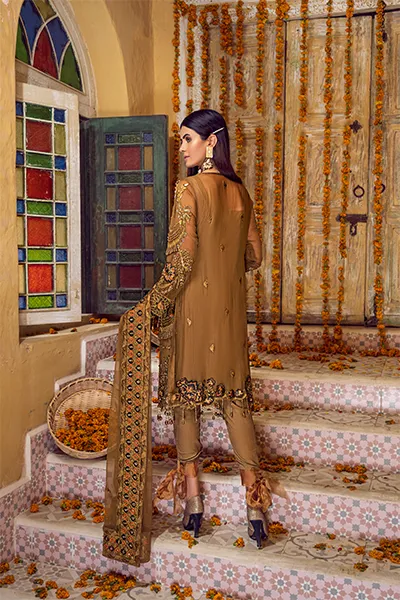 ZQ 02 | Zebtan Zarqon Luxury Bridal Collection Vol 6 2021 | Unstitched Embroidered Chiffon Suits